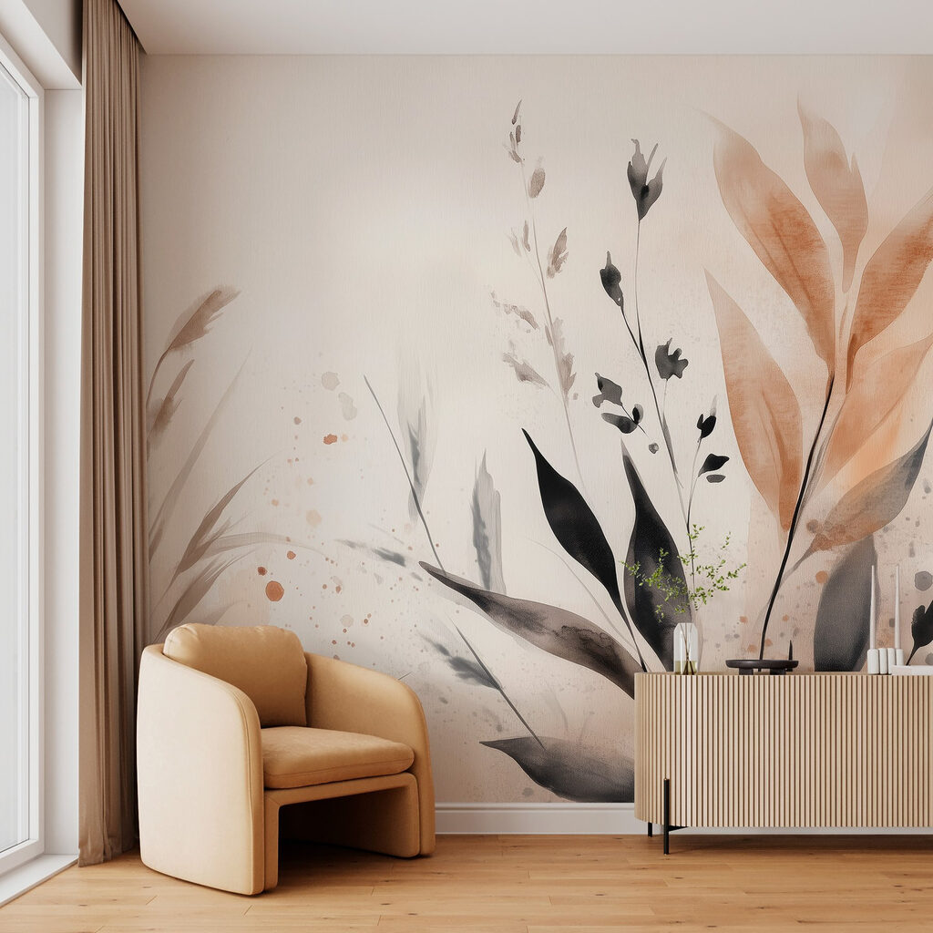 Delicate leaves in soft hues Delicate leaves in soft hues