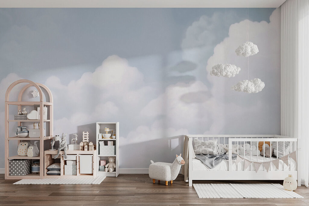 Cloudy sky with many clouds