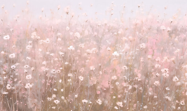 Field of pink flowers Field of pink flowers