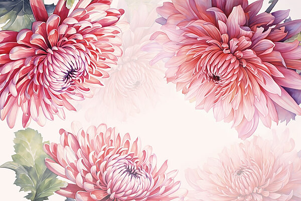 Vibrant flowers in gentle hues Vibrant flowers in gentle hues