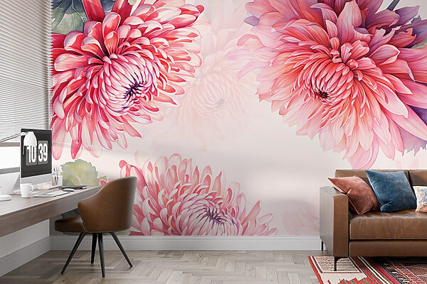 Vibrant flowers in gentle hues Vibrant flowers in gentle hues