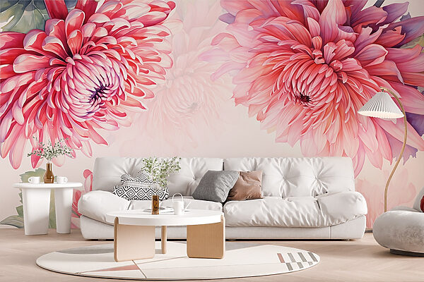 Vibrant flowers in gentle hues Vibrant flowers in gentle hues