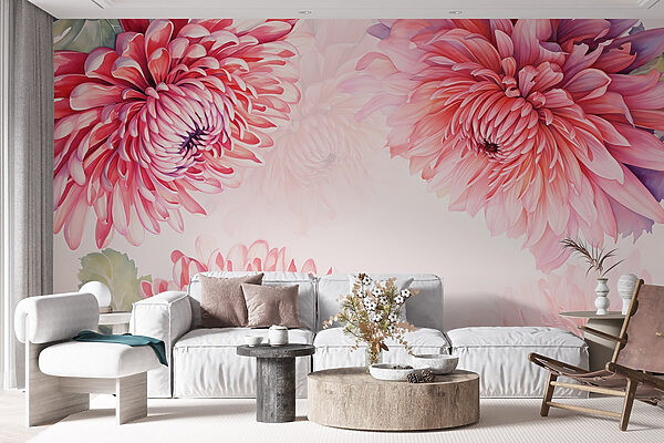 Vibrant flowers in gentle hues Vibrant flowers in gentle hues