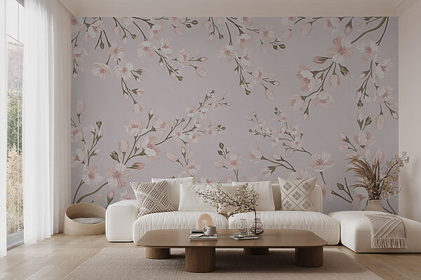 Pattern of flowers on a white background Pattern of flowers on a white background