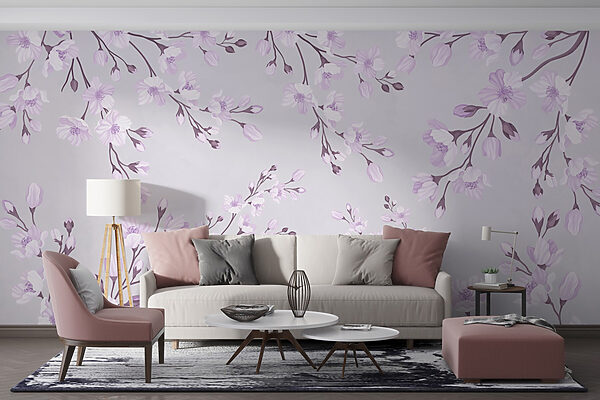 Pattern of flowers on a white background Pattern of flowers on a white background