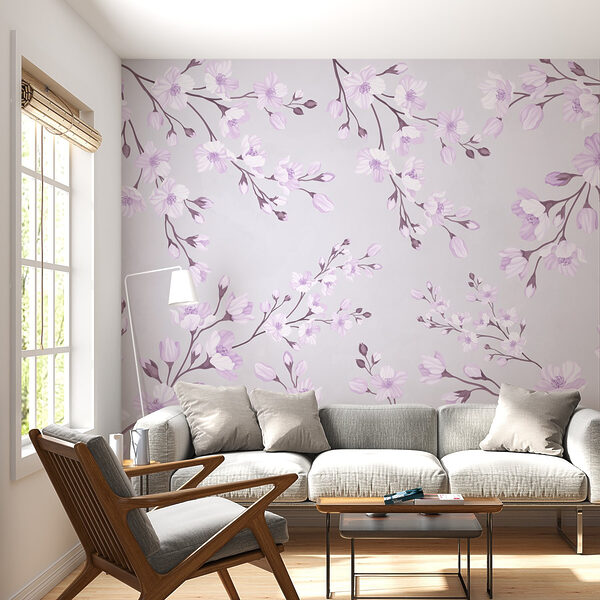 Pattern of flowers on a white background Pattern of flowers on a white background