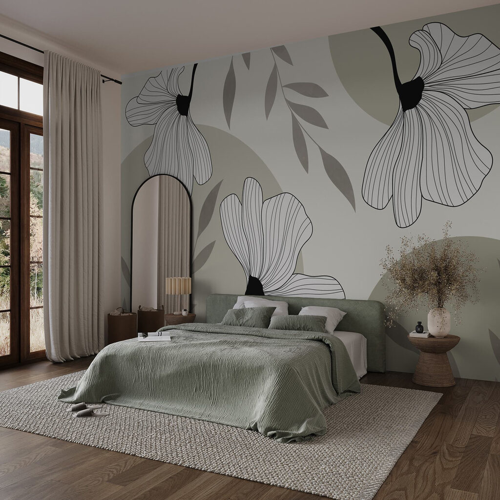 Botanical elegance in monochrome hues Botanical elegance in monochrome hues