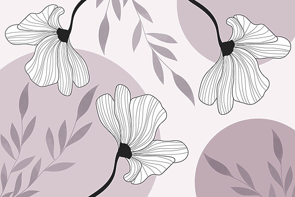 Delicate blooms in soft colors