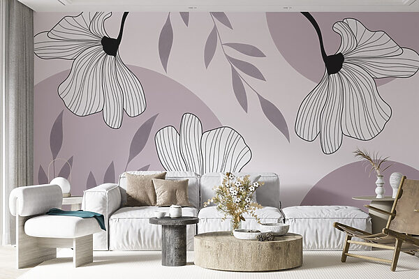 Delicate blooms in soft colors