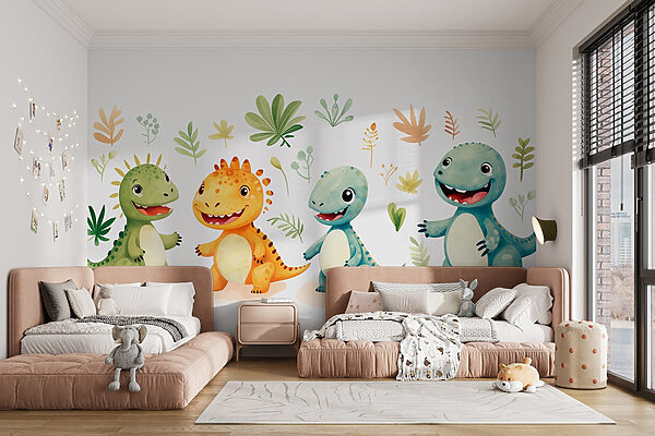 Group of cartoon dinosaurs Group of cartoon dinosaurs