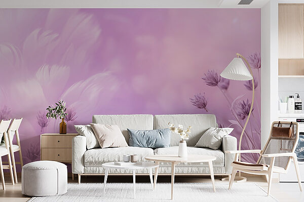 Wall murals Soft petals in calming hues (SKU: w08877) Wall murals Wall murals Soft petals in calming hues (SKU: w08877)
