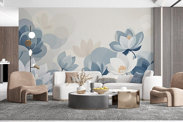 Serene blooms in soft hues Serene blooms in soft hues