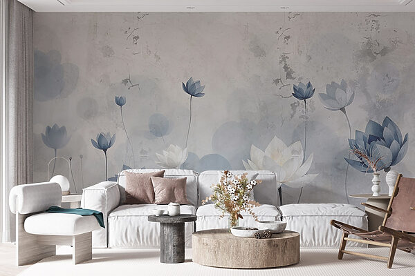 Wallpaper with flowers Wallpaper with flowers