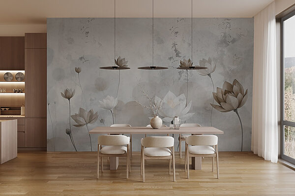 Wallpaper with flowers Wallpaper with flowers