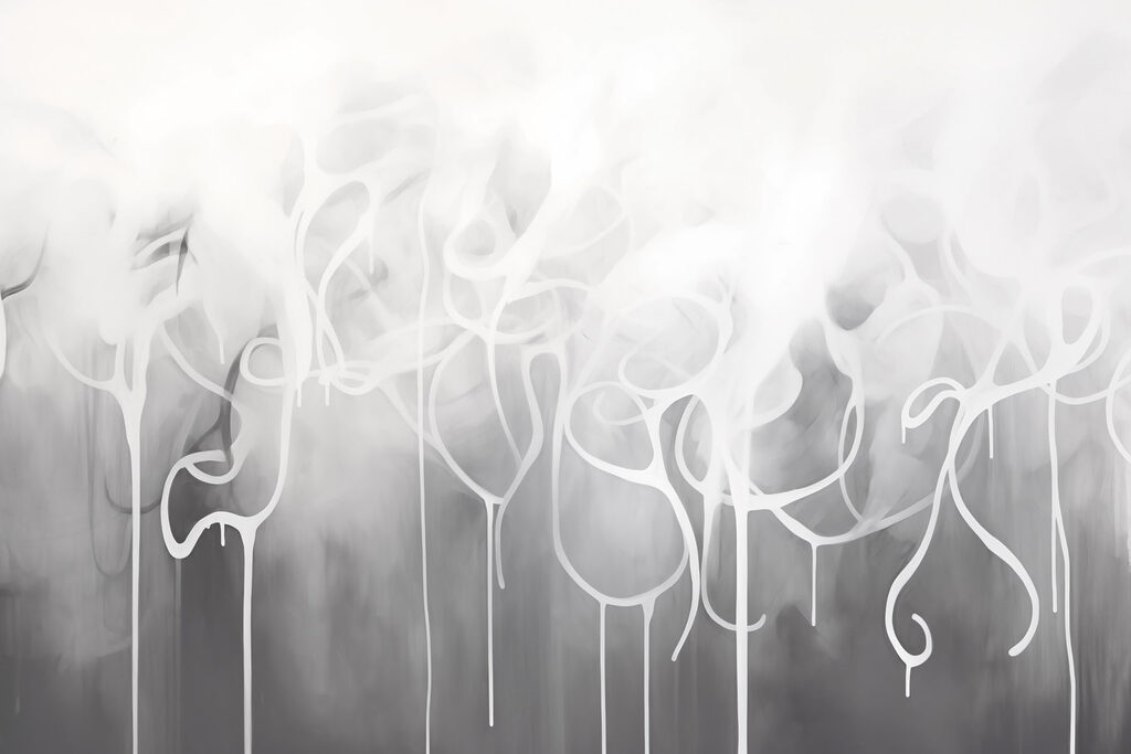 White paint dripping from a cloud White paint dripping from a cloud
