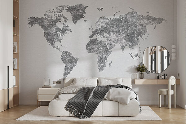 Wall murals Map of the world (SKU: w03312v3) Wall murals Wall murals Map of the world (SKU: w03312v3)