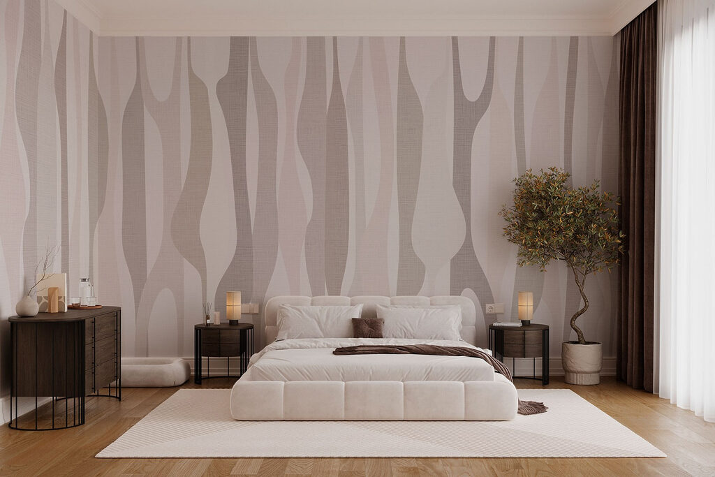 Flowing lines in muted tones Flowing lines in muted tones