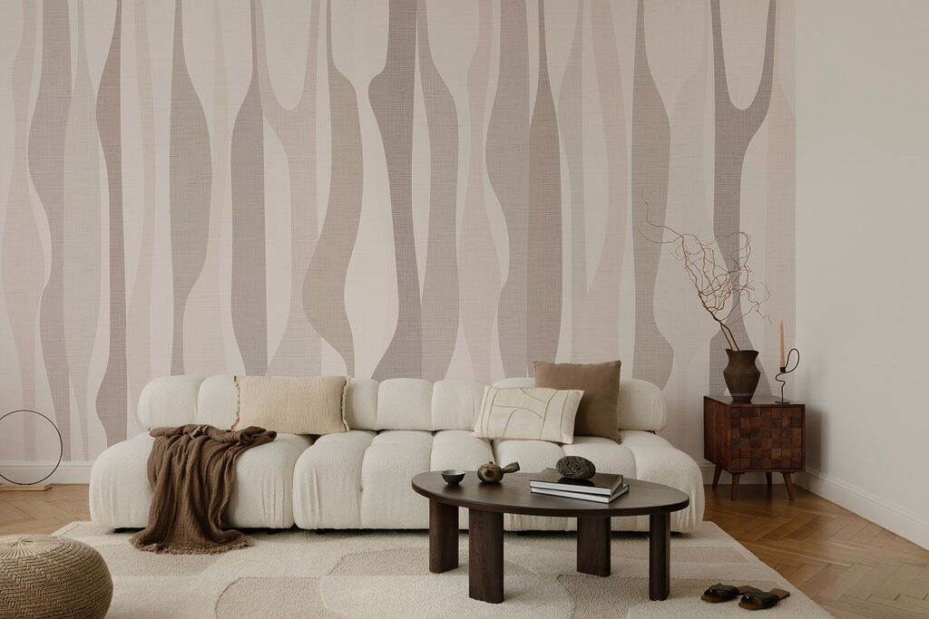 Flowing lines in muted tones Flowing lines in muted tones