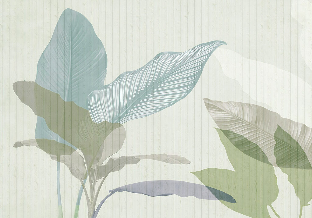 Lush foliage in soft pastel tones Lush foliage in soft pastel tones