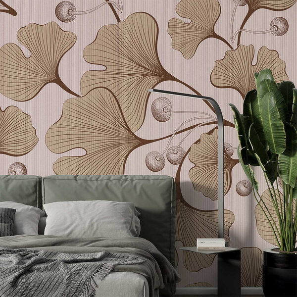 Elegant botanical pattern in soft tones. Elegant botanical pattern in soft tones.