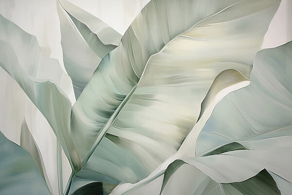 Lush leaves in soft tones Lush leaves in soft tones
