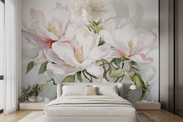 Elegant blooms in soft pastel hues Elegant blooms in soft pastel hues