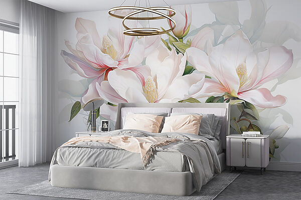 Elegant blooms in soft pastel hues Elegant blooms in soft pastel hues