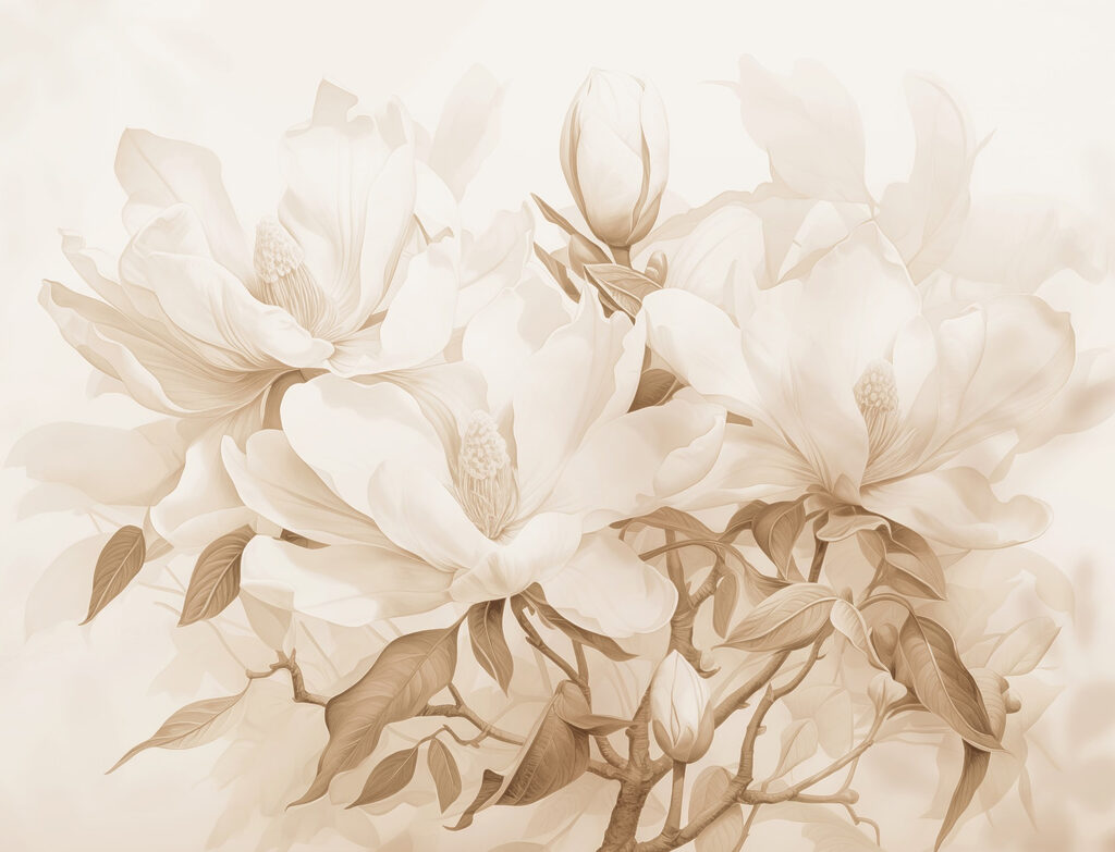 Delicate blooms in soft hues Delicate blooms in soft hues