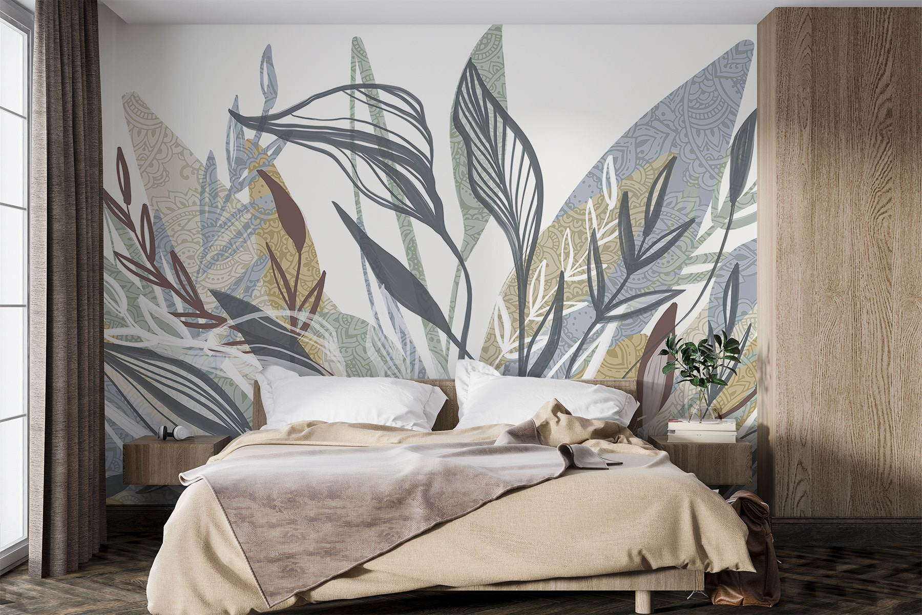 Elegant foliage with intricate patterns.