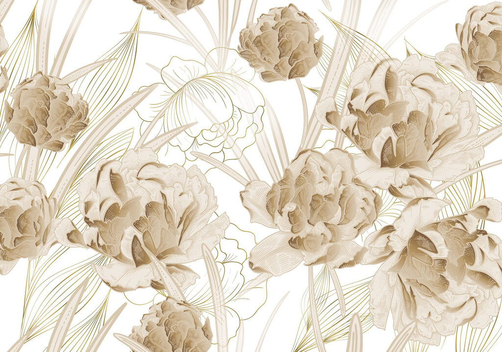 Elegant floral design in muted tones Elegant floral design in muted tones