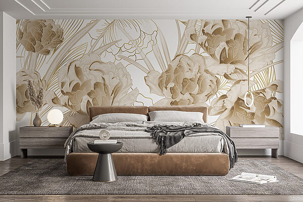 Elegant floral design in muted tones Elegant floral design in muted tones