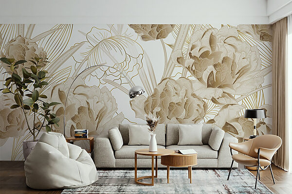 Elegant floral design in muted tones Elegant floral design in muted tones