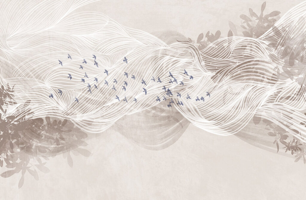 White and blue birds flying in the sky White and blue birds flying in the sky