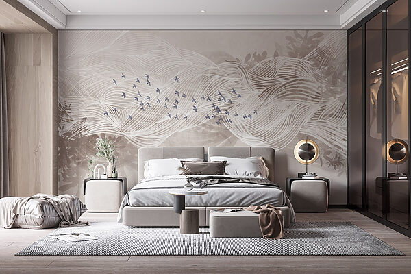 White and blue birds flying in the sky White and blue birds flying in the sky