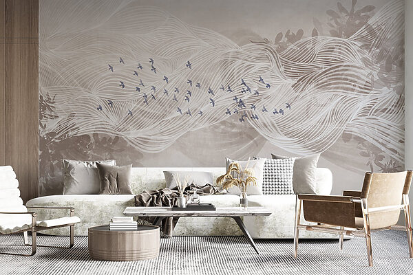 White and blue birds flying in the sky White and blue birds flying in the sky