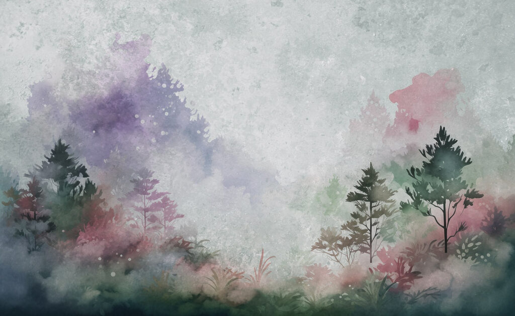 Painting of trees and plants Painting of trees and plants