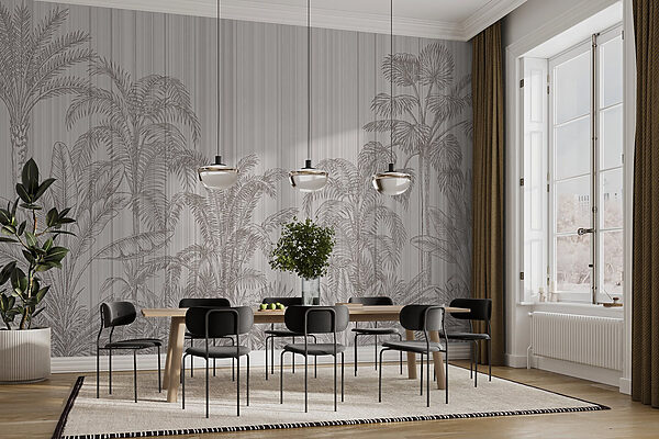 Tropical foliage in muted tones Tropical foliage in muted tones