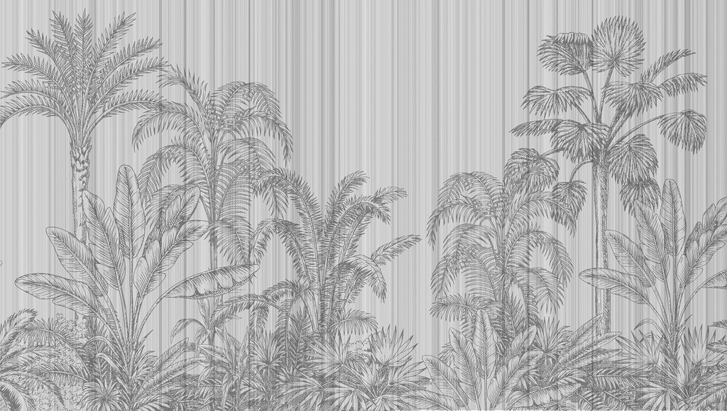 Grey and white background with palm trees Grey and white background with palm trees
