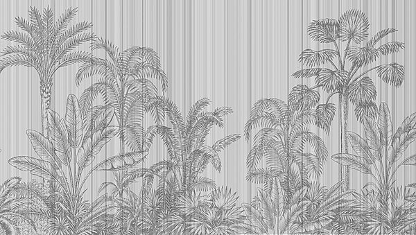 Grey and white background with palm trees Grey and white background with palm trees