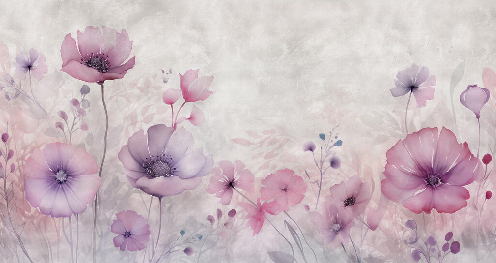 w08908p 1024x544 - Painting of flowers on a white background