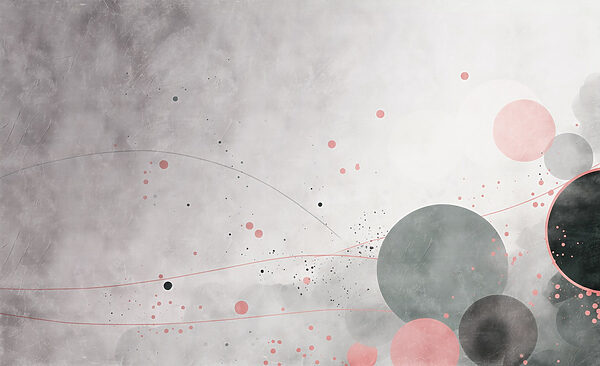 Grey and pink circles and lines Grey and pink circles and lines