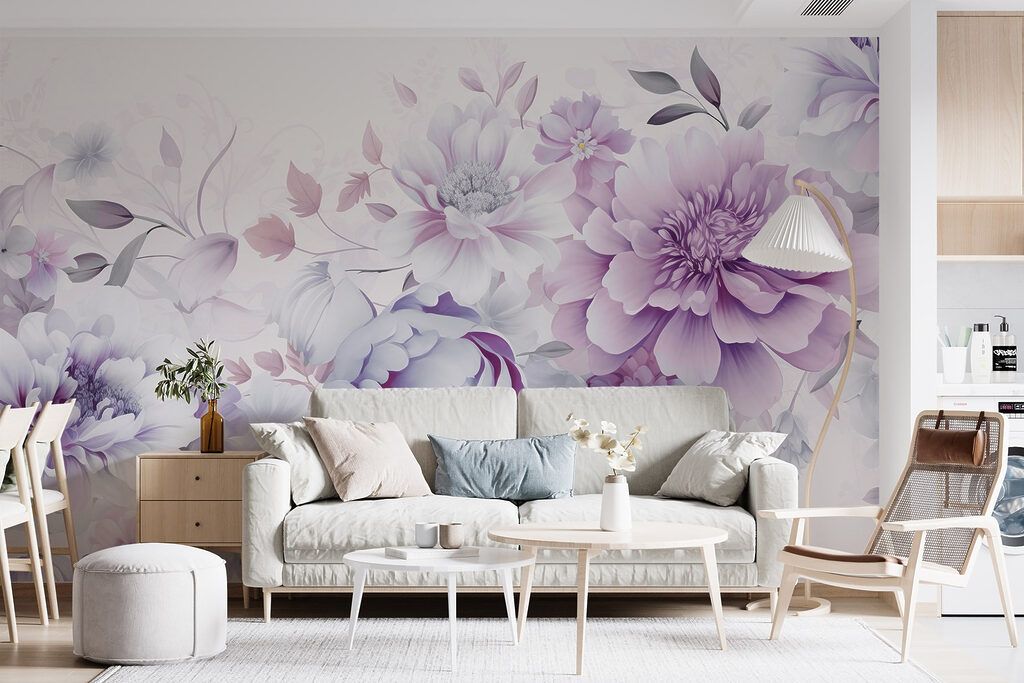 Delicate blooms in soft hues