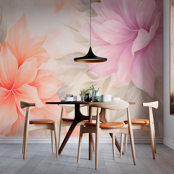 Soft florals in gentle pastel hues. Soft florals in gentle pastel hues.