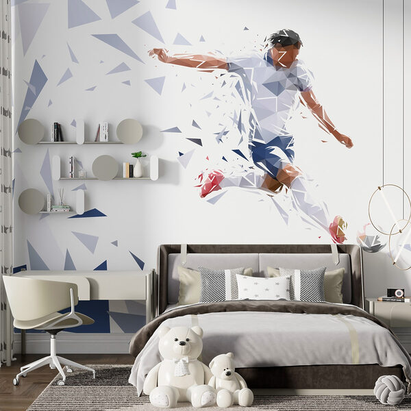 Man kicking a football ball Man kicking a football ball