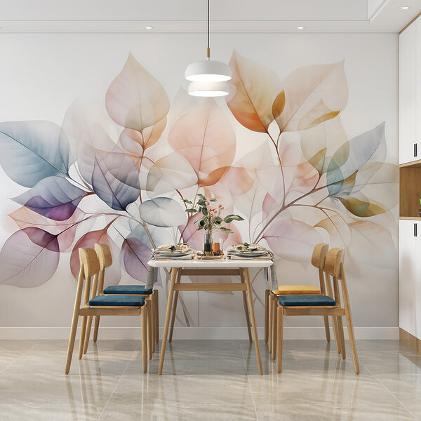 Delicate leaves in soft hues. Delicate leaves in soft hues.