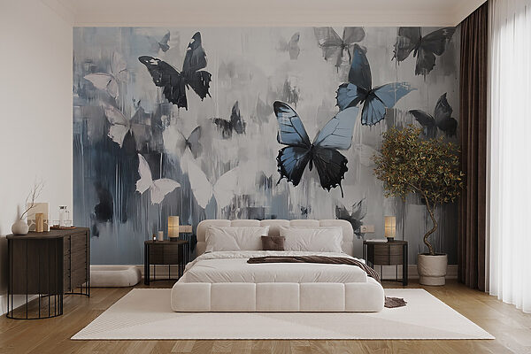 Painting of butterflies flying w08924pib2r 600x400 - Painting of butterflies flying