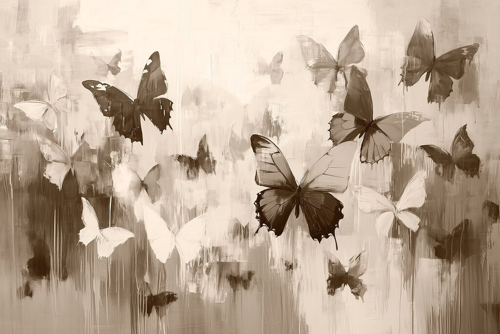 Group of butterflies flying Group of butterflies flying