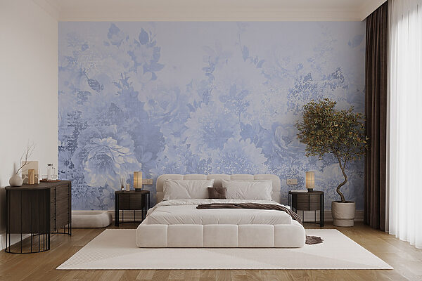 Soft floral elegance in pale hues Soft floral elegance in pale hues