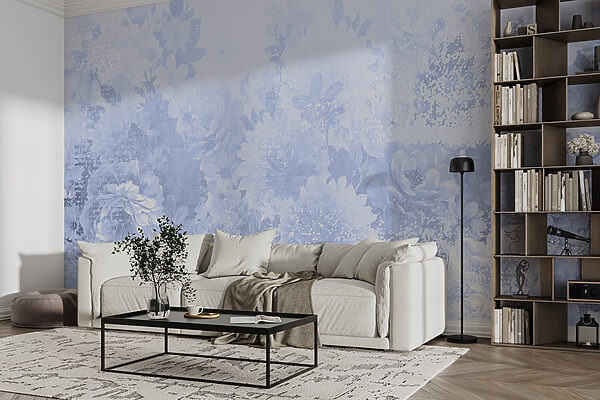 Soft floral elegance in pale hues Soft floral elegance in pale hues