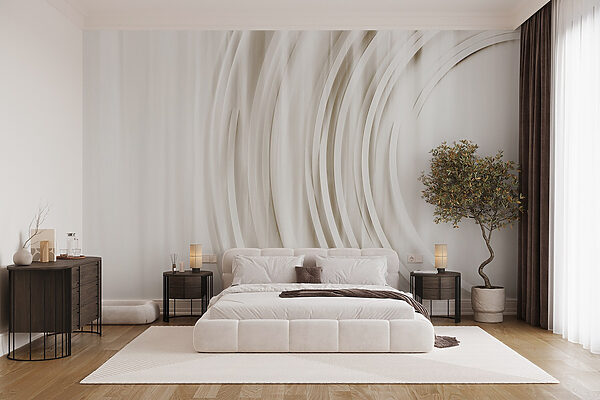 White and grey background with circles White and grey background with circles
